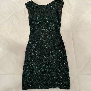 Green homecoming dress from Scala, size small, worn once.